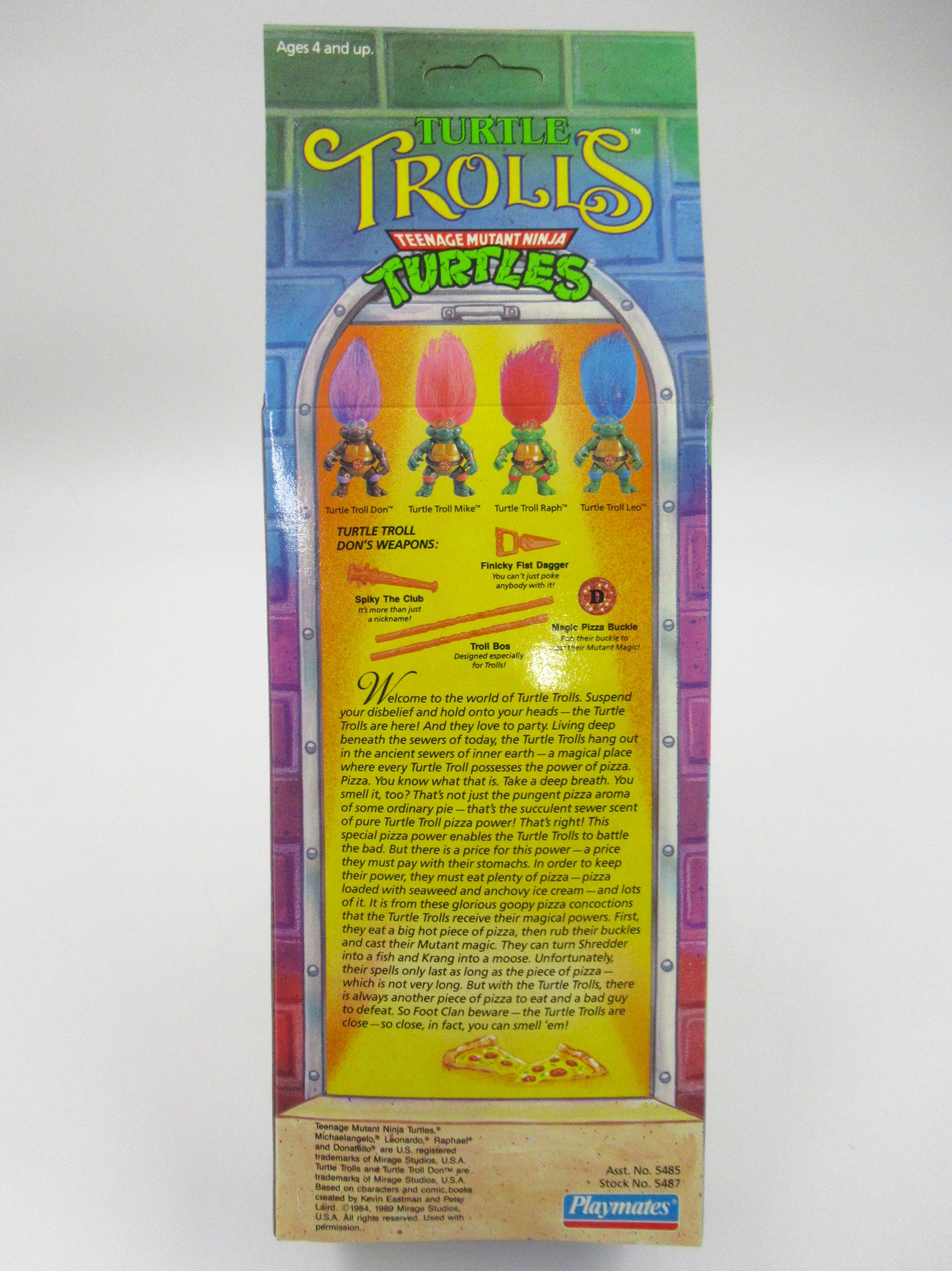 Teenage Mutant Ninja Turtles Turtle Trolls Donatello Figure TMNTs - Playmates (1993)